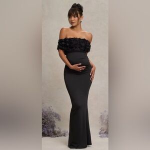 Club L London Black Maternity Dress